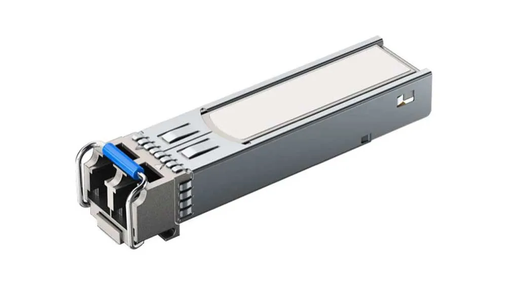 Product photo of the Aruba J4860D transceiver module.
