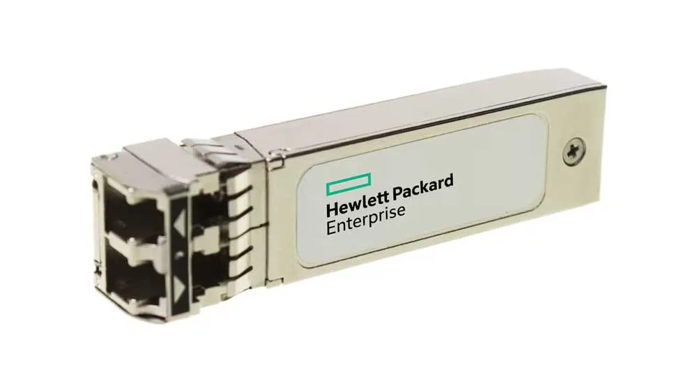 Product photo of the Aruba S2P31A transceiver module.