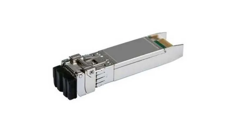Product photo of the Aruba S2P34A 25 Gigabit SFP28 25GBASE-LR transceiver.