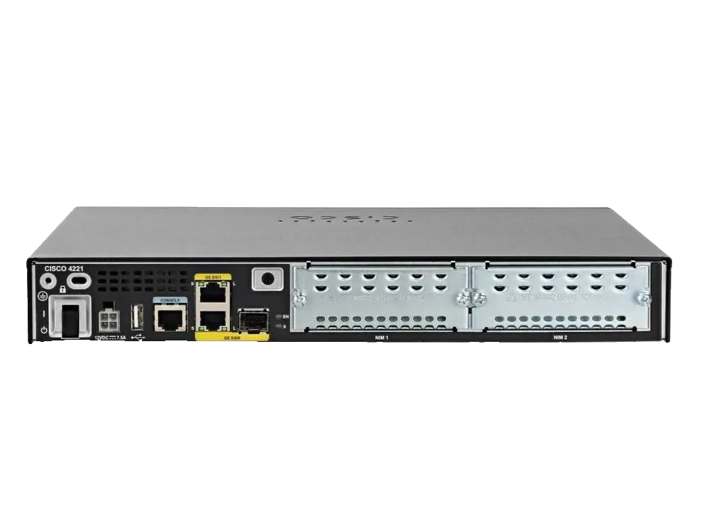 Product photo of the Cisco Catalyst C8300-1N1S-4T2X, a modular enterprise edge router.