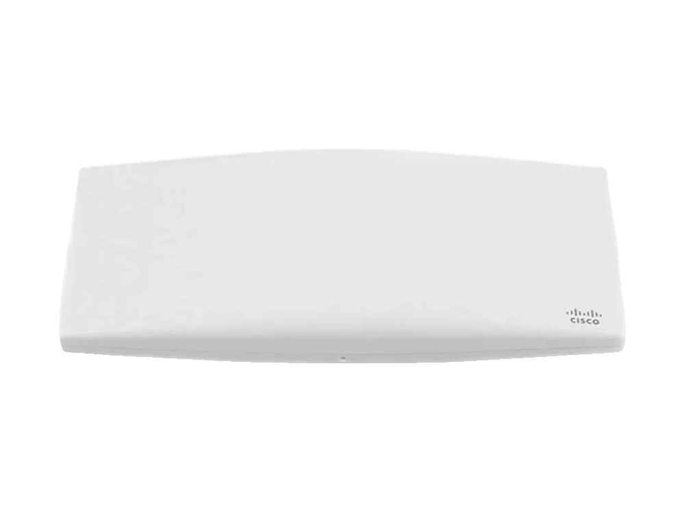 Product photo of the Cisco Meraki MR46, a cloud-managed Wi-Fi 6 access point for high-density wireless.