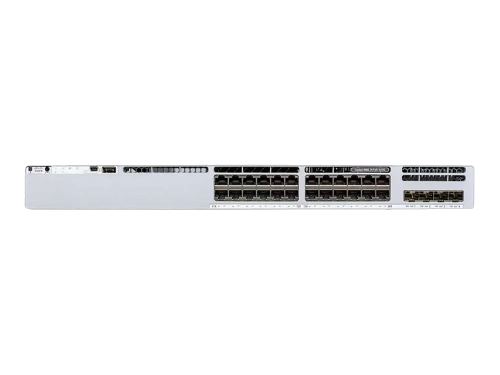 Product photo of the Cisco Meraki MS150-24P-4X, a stackable cloud-managed PoE+ access switch.