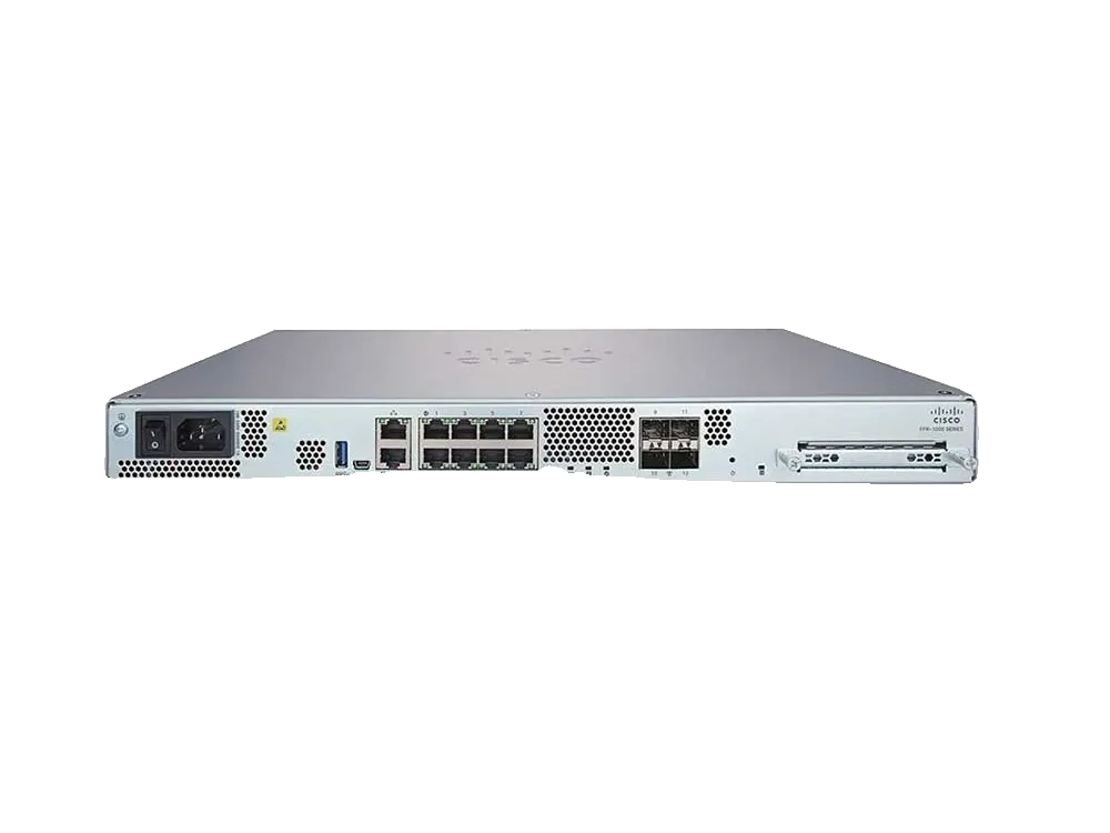 Product photo of the Cisco Secure Firewall 1210, a compact desktop firewall for small offices.