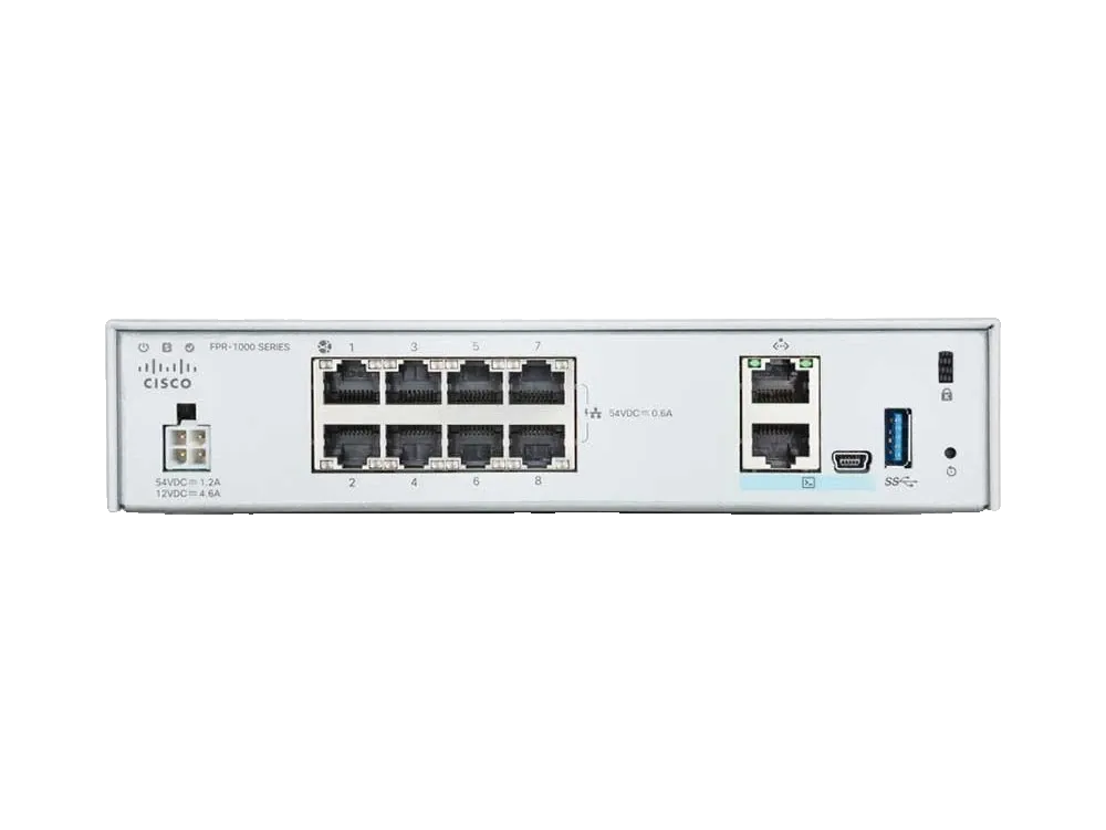 Product photo of the Cisco Secure Firewall 1220, a compact desktop firewall for branch offices.