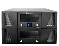 Quantum enterprise storage system with front display panel and modular design, used for high-capacity data storage and backup solutions